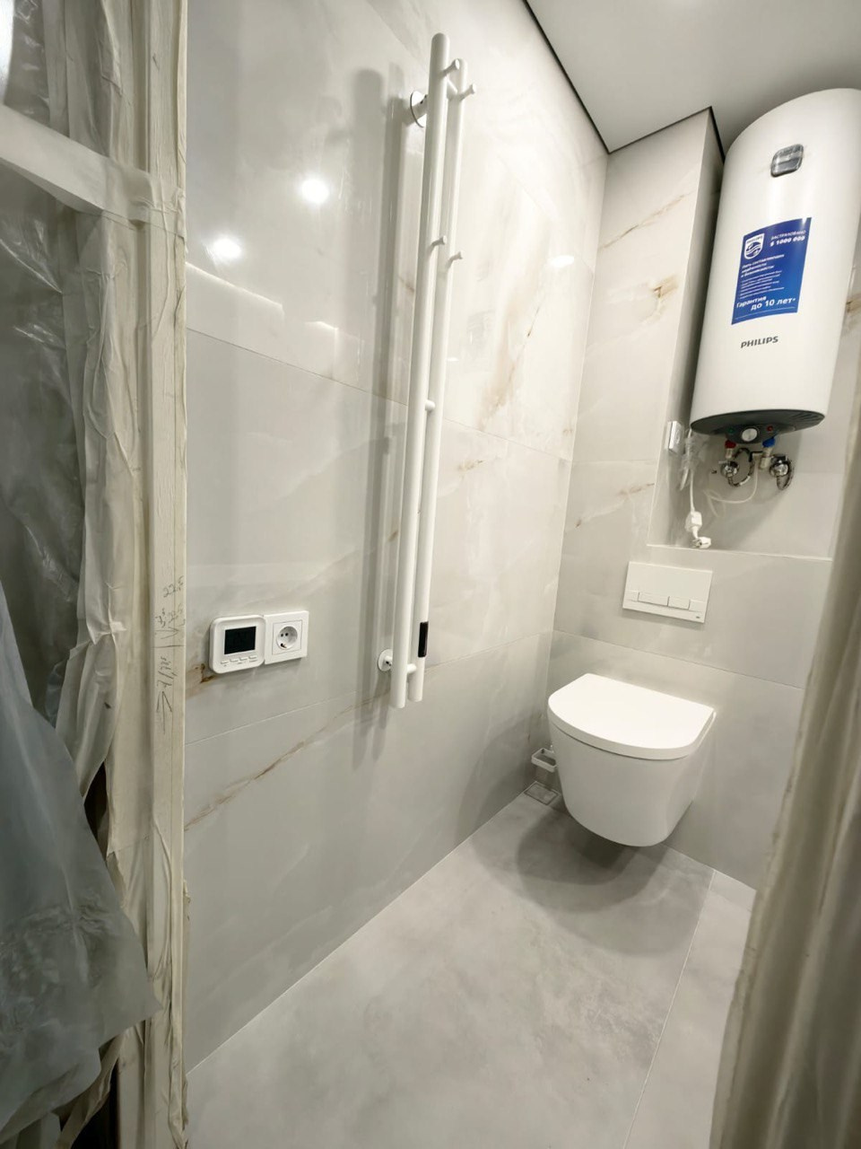 Ванная комната (ул. Четаева д. 49). Ремонт санузла, туалета, ванной под ключ в Казани. Укладка плитки