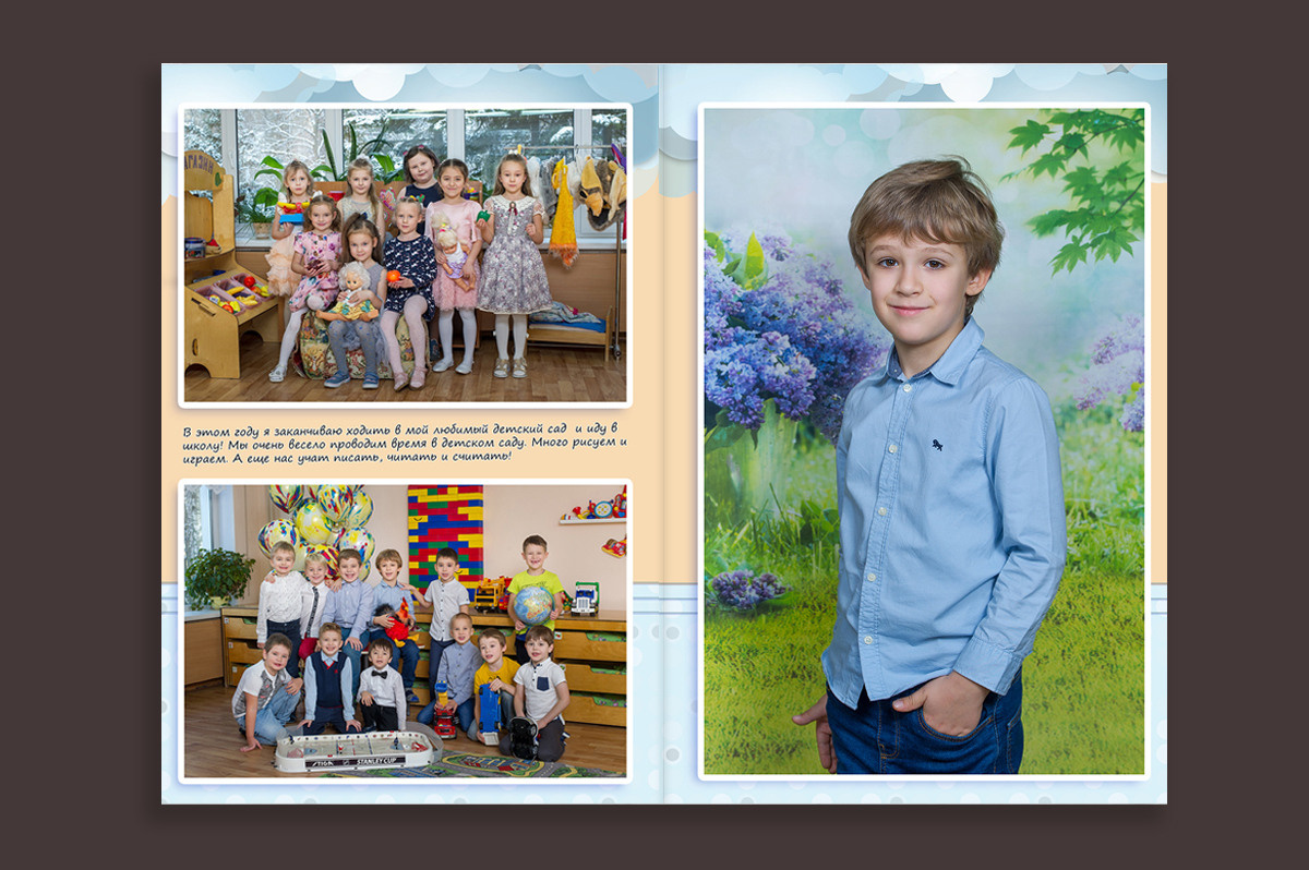Выпускные альбомы в детский сад с бесплатной оживающей фотографией. Выпускные альбомы. Частные съемки