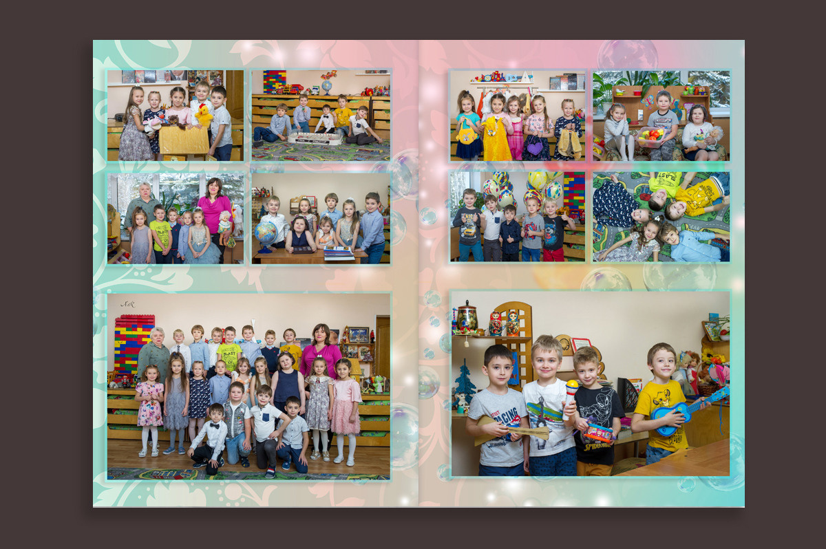 Выпускные альбомы в детский сад с бесплатной оживающей фотографией. Выпускные альбомы. Частные съемки