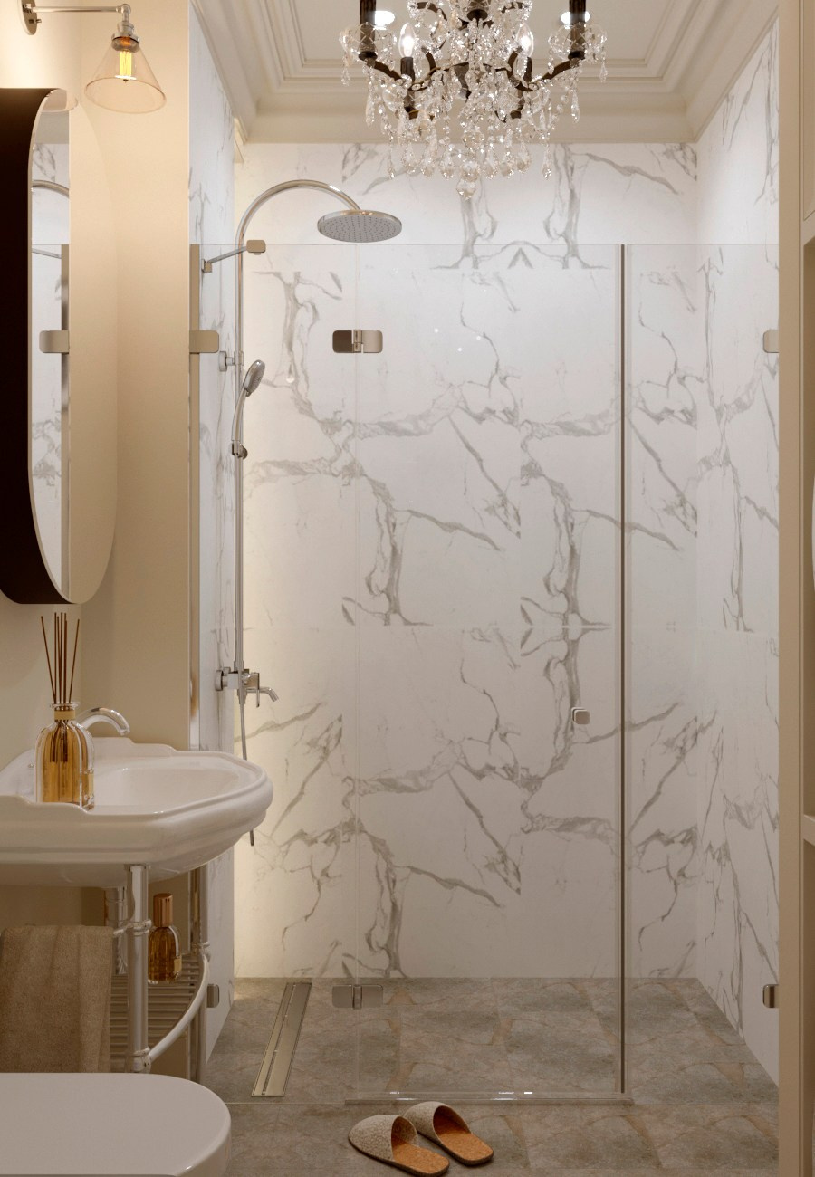 Деликатная классика. Квартира для девушки в ЖК Зиларт. 2019 год. Дизайнер интерьера Троилова Арина