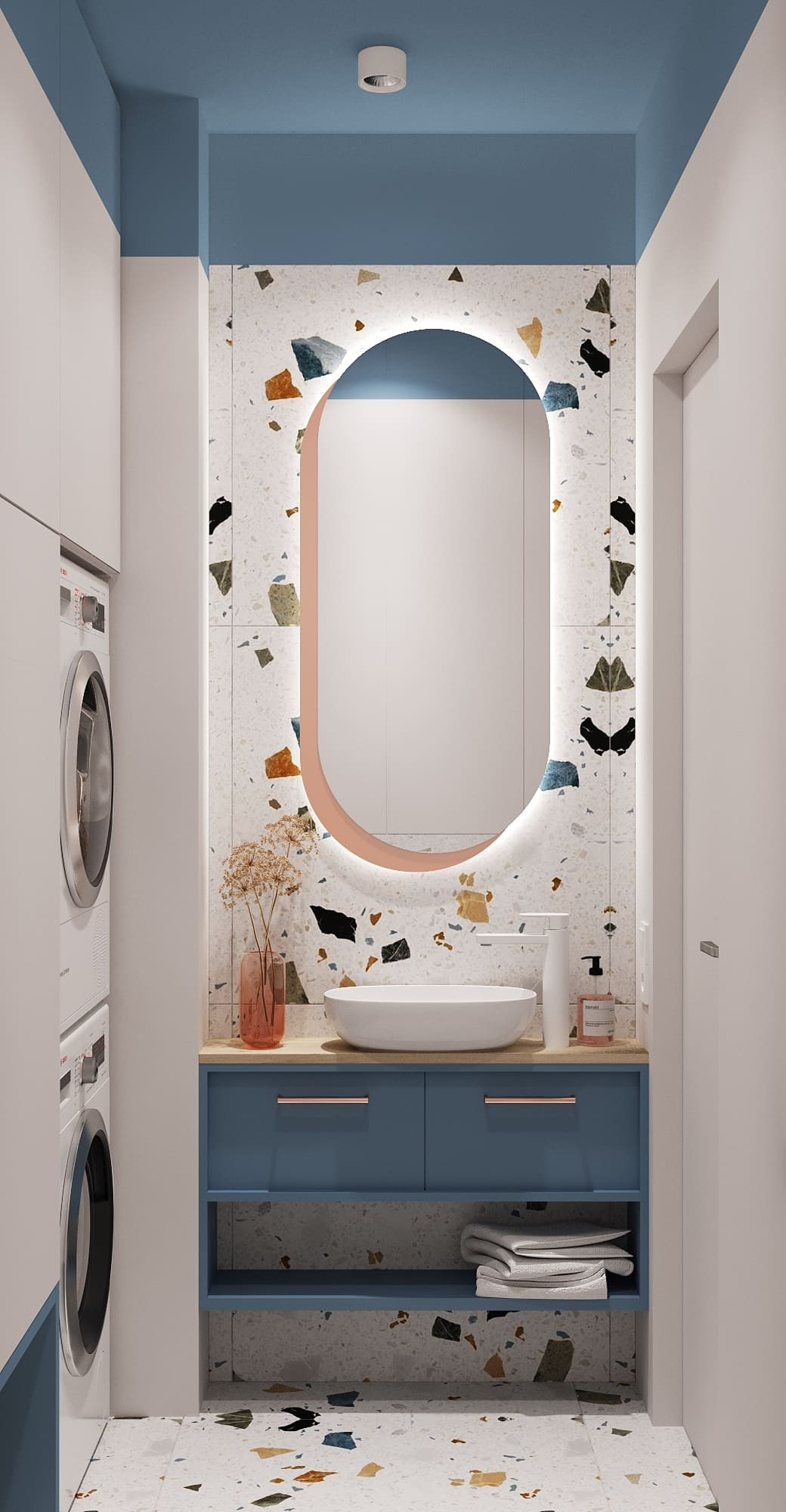 Голубое небо. MIRRO STUDIO Дизайн интерьера и реализация под ключ Варшава