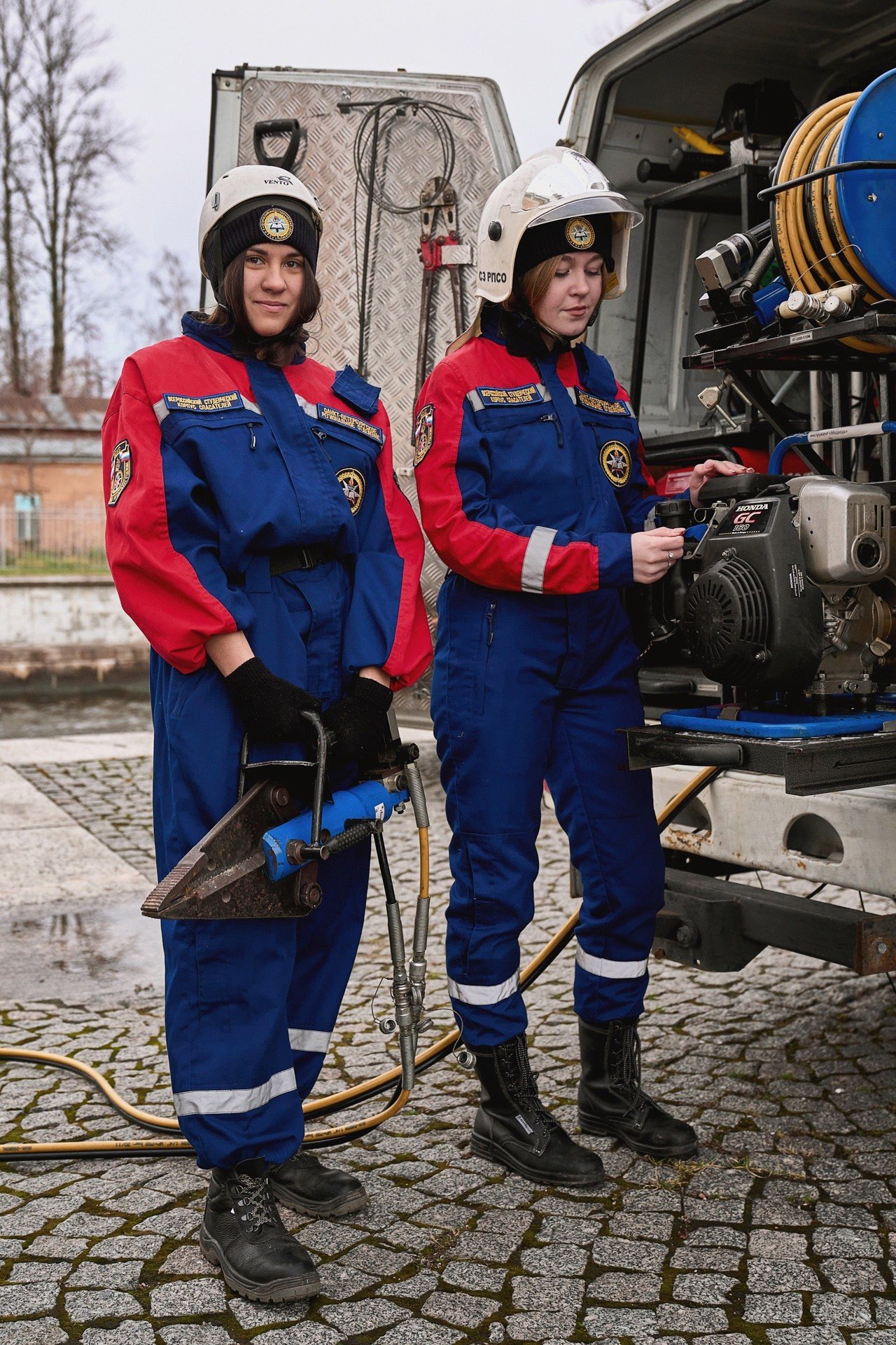 Фотосессия курсантов МЧС в Санкт-Петербурге