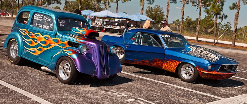 DrugRacing на автомобилях выпущенных до 1975 г. США, Флорида, 2010. Фотограф Василий Буланов