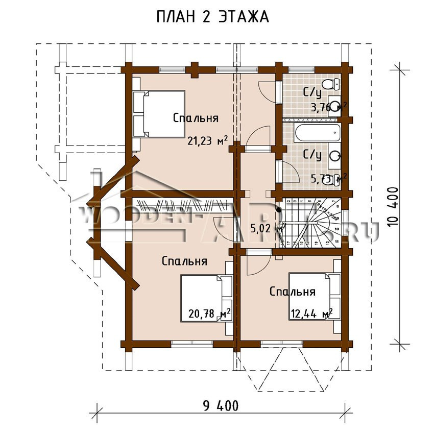 «Сергеевка» 185 кв. м. Проекты деревянных домов
