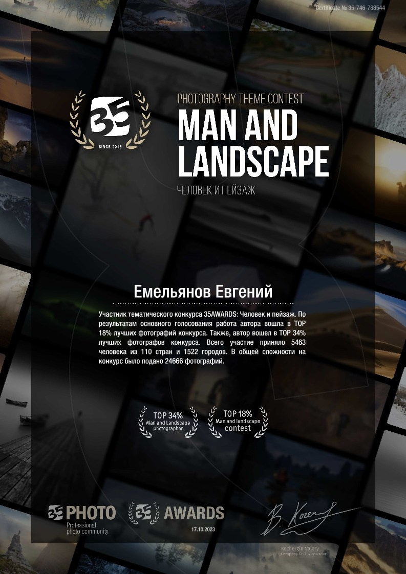 35 Awards. Фотопрогулки по Миру