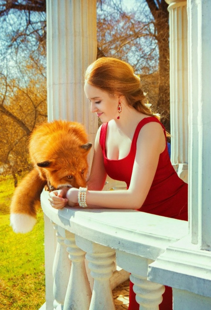 С животными. Фотограф Светлана