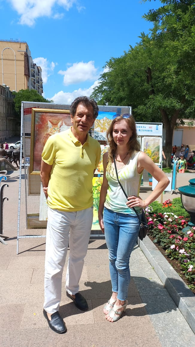художница Александра Корчагина и актер Евгений Князев