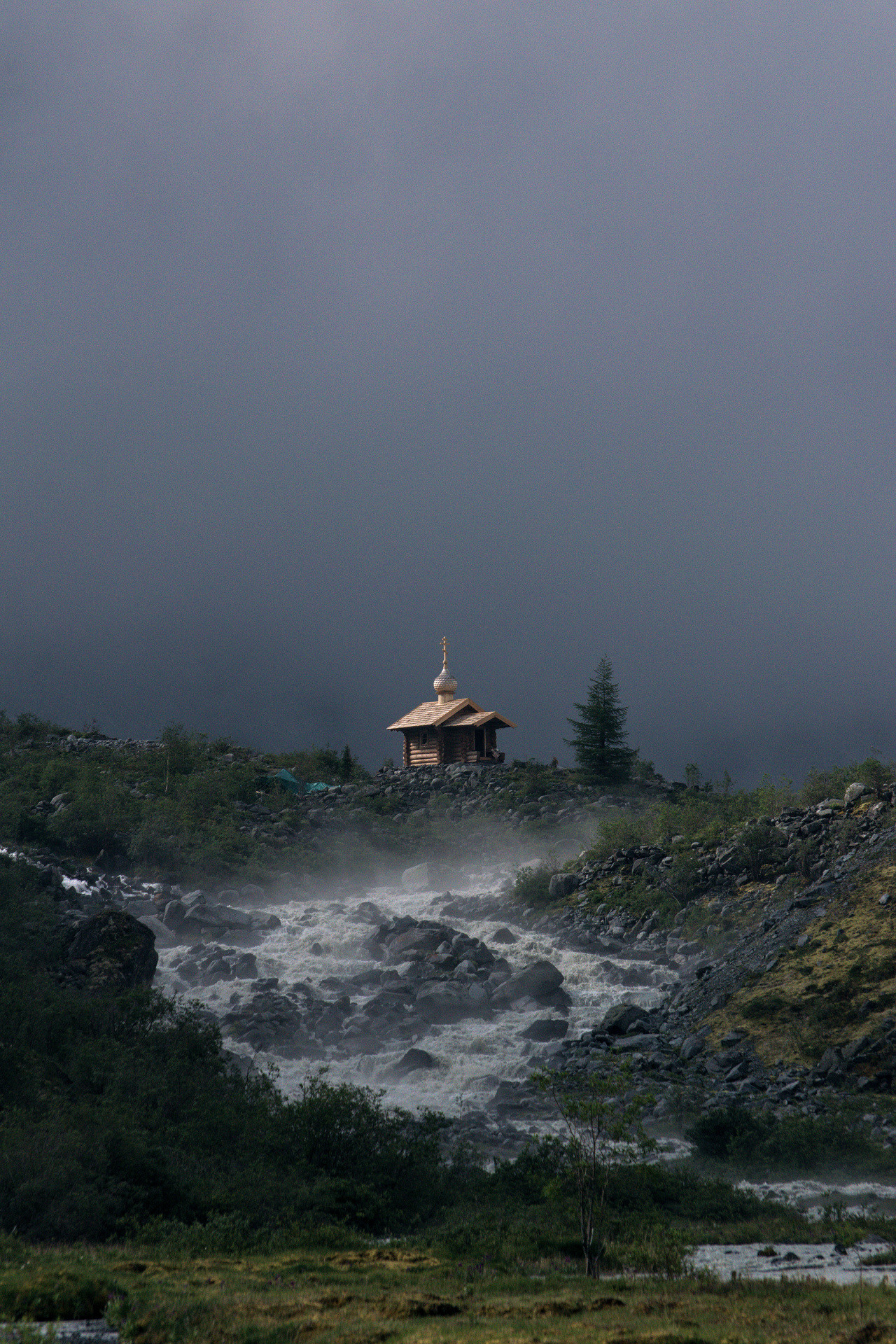 часовня на алтае река аккем фото Алтай