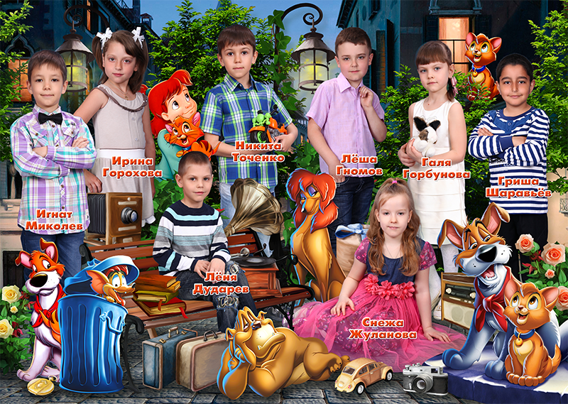 Шаблон 259 для детского сада «Дисней». Medlori fotobook Выпускные альбомы в Липецке Лариса Медведева