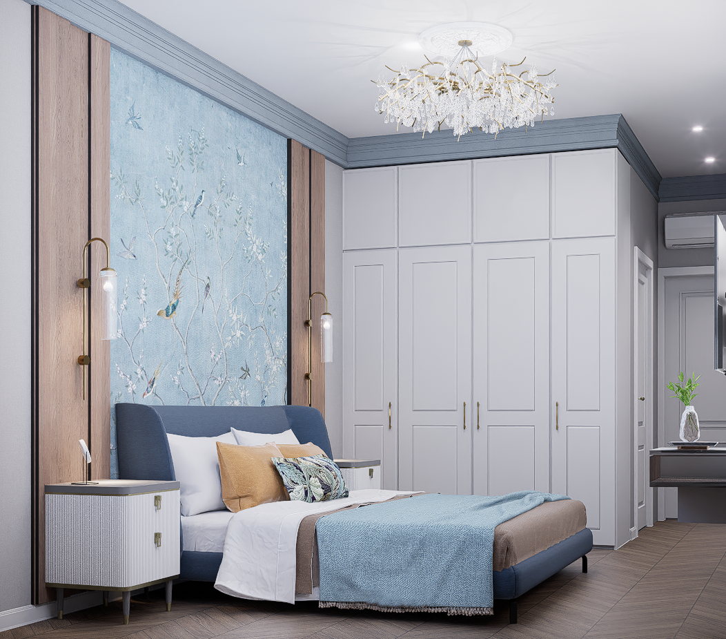 Спальня в стиле нео-классика. Александра Койтова — Архитектор малоэтажных зданий в Новосибирске