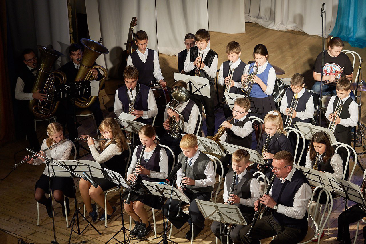 НАРОДНЫЙ ДУХОВОЙ ОРКЕСТР. Дворец Культуры г. Заволжья