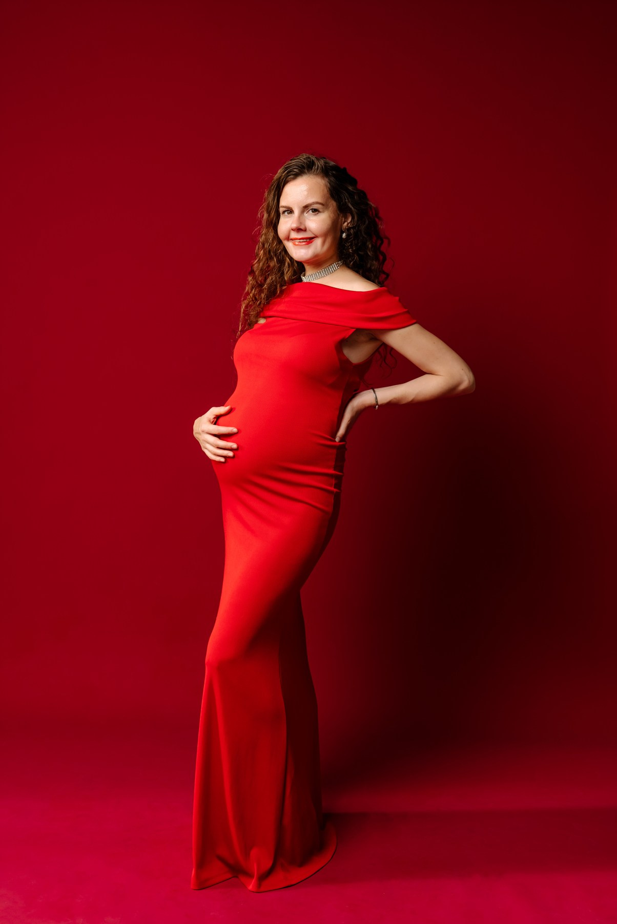 Беременность. В красном. Свадебный и сеейный фотограф в Санкт-Петербурге Елена Худякова