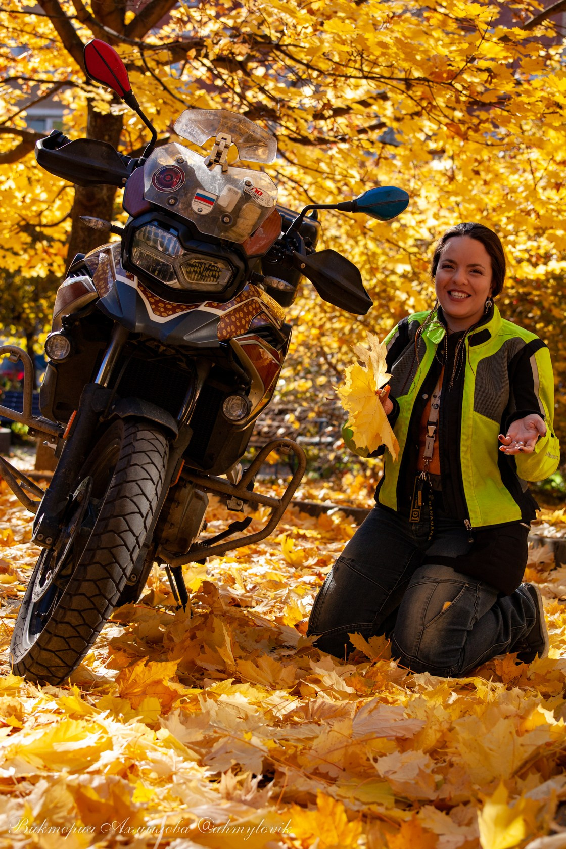 Маша Печенька (BMW GS1200). Виктория Ахмылова. Фотограф в Москве