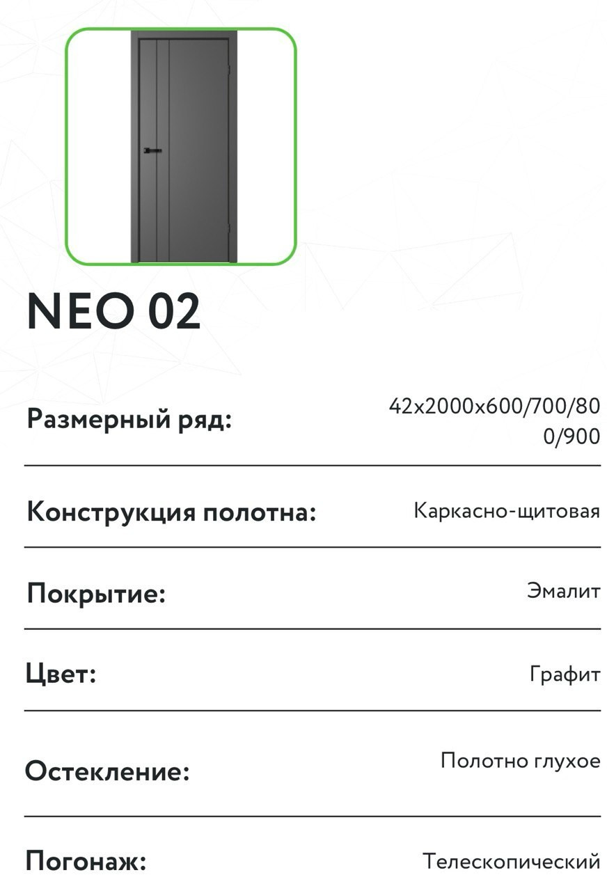 Коллекция NEO. Портфолио