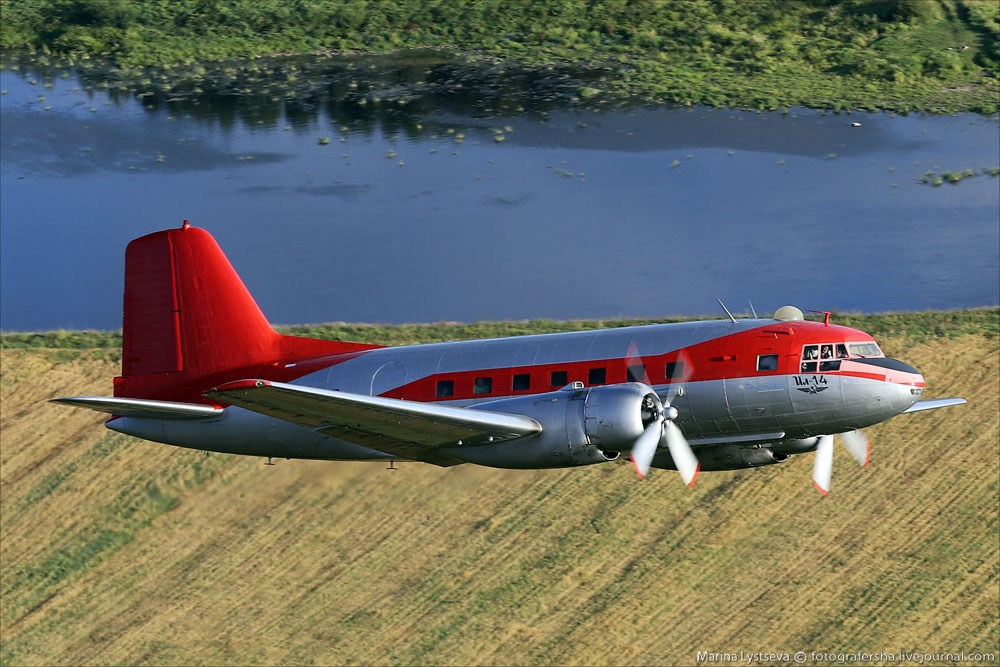 Ил-14, Ильюшин, самолёт, легенда поршневой авиации, самолёт 50-х годов. Авиационная техника для кино, рекламы и фотосессий