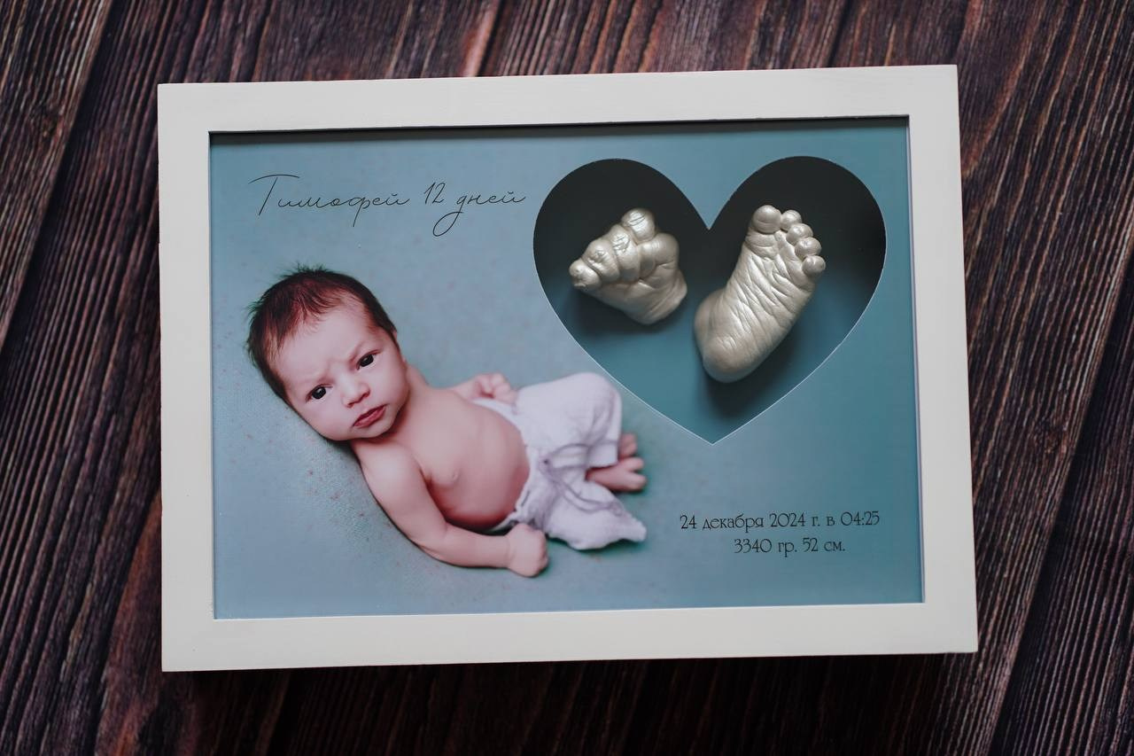 Слепки 3D. Профессиональный фотограф новорождённых в Москве Елена Сатюкова