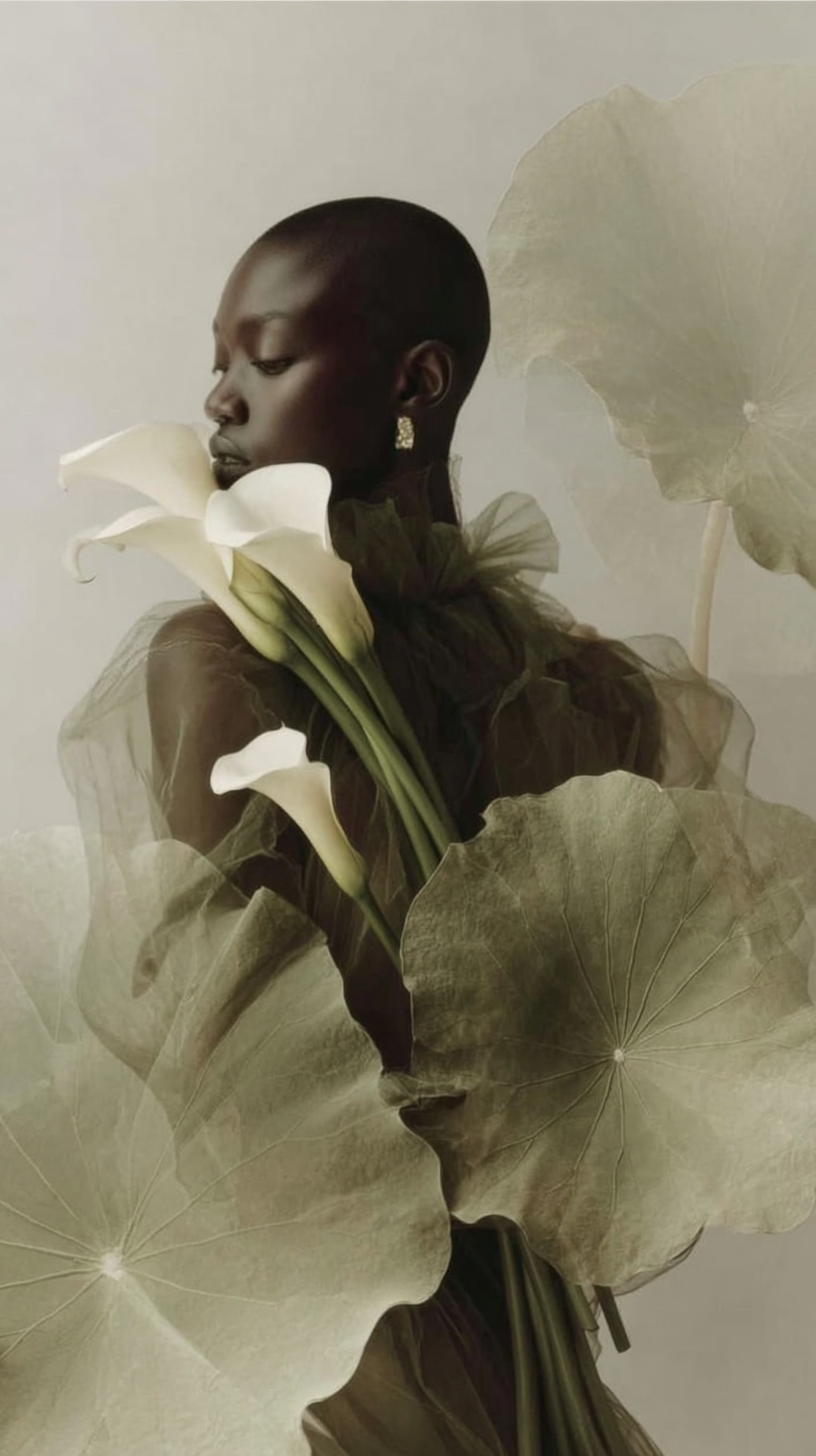 Визуальная концепция для бренда натуральной косметики. Ekaterina Kiral — Visual Branding & AI Creation