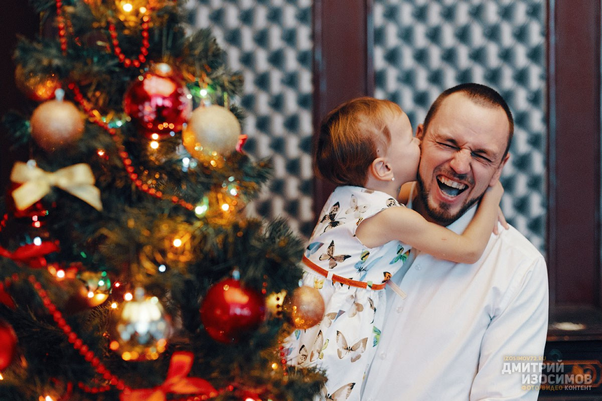 Семейная новогодняя фотосессия