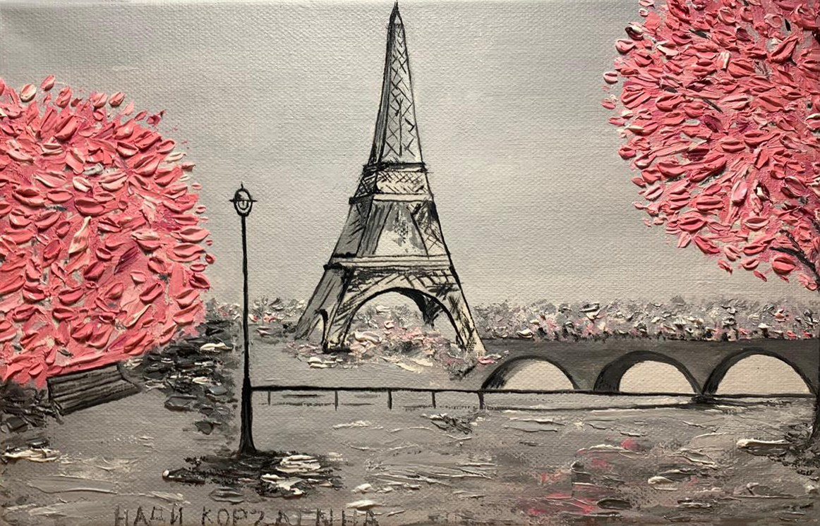Париж. Художник интерьерных картин на заказ в Москве Nadi_Korchagina