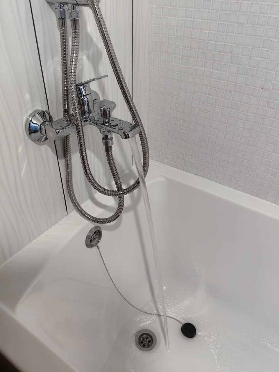 Ванная комната (ул. Серова д. 41а). Ремонт санузла, туалета, ванной под ключ в Казани. Укладка плитки