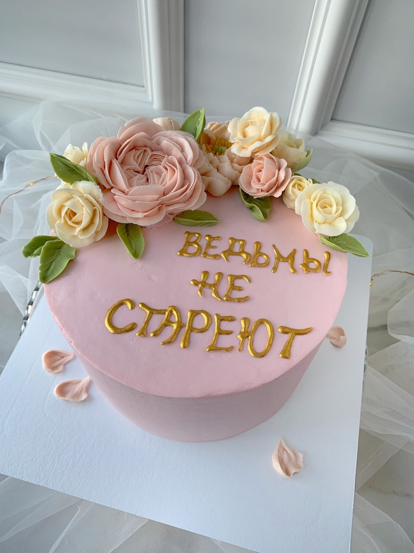 Мои работы. Аникина Юлия / Кремовая флористика в корейской технике