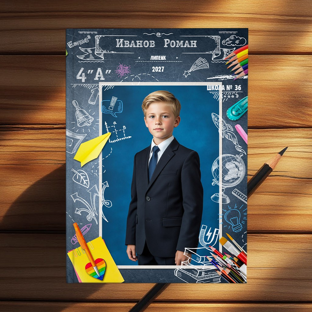Выпускной альбом для начальных классов «Рисуем мелом», medlori fotobook Выпускные альбомы в Липецке, Ваш фотограф Медведева Лариса, контактный номер телефона 89 995 303 953, шаблоны, макеты фотокниг