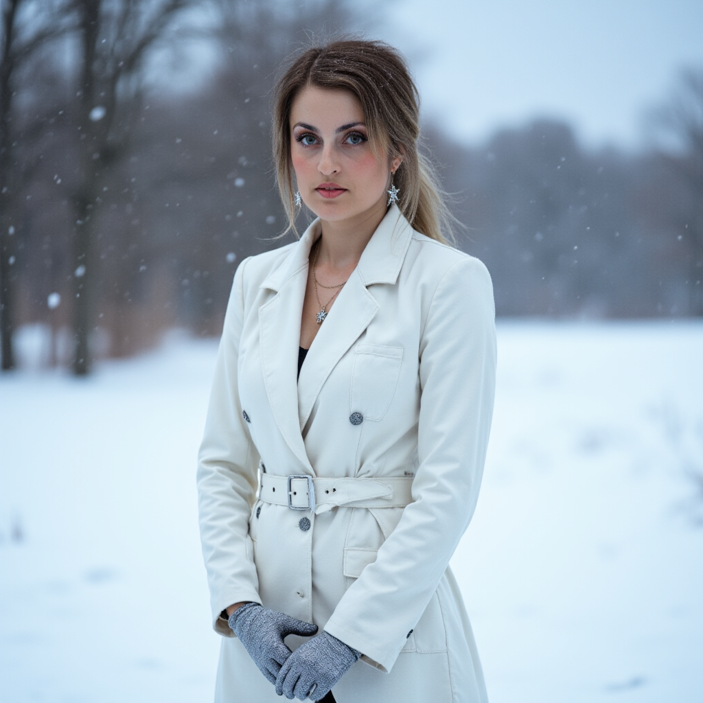 Зимняя фотосессия. AI-фотограф — Ольга Герман. Нейрофотосессии, уникальные цифровые портреты и образы будущего