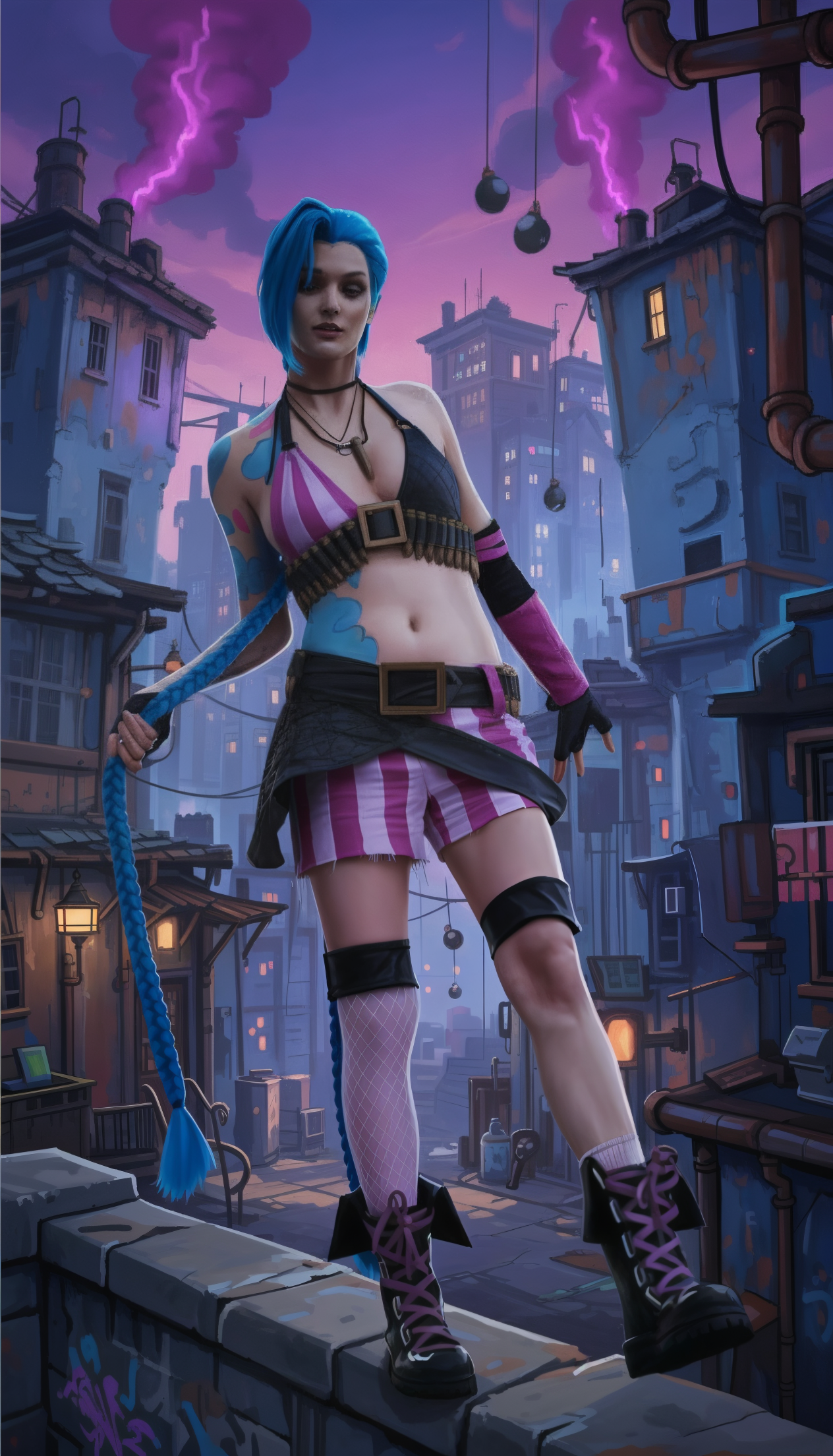 Арт Джинкс из Аркейна и Лиги Легенд