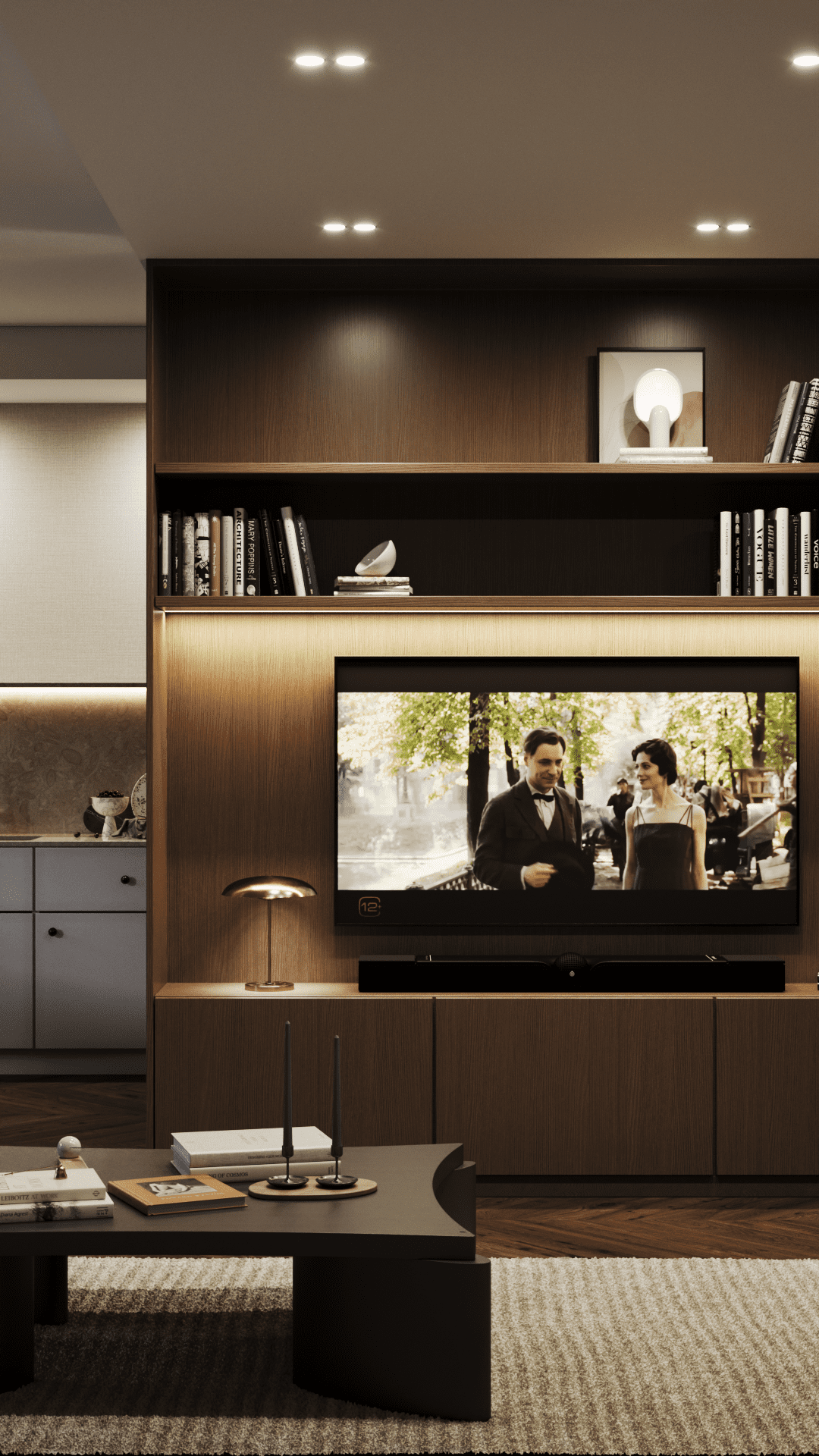 Kitchen and living room_A3_2024. 3d визуализатор интерьера Анастасия Лосицкая