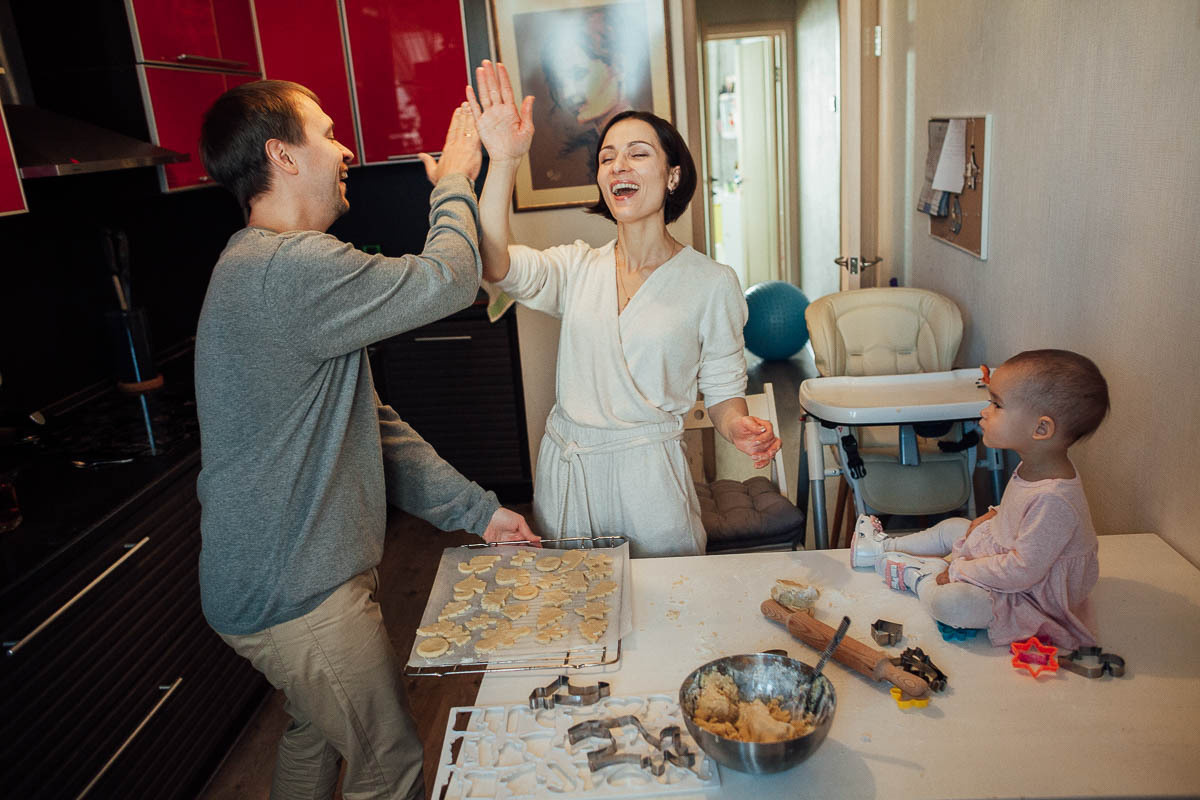 Семейный новый год. Семейный и свадебный фотограф в Москве Жнякина Юлия