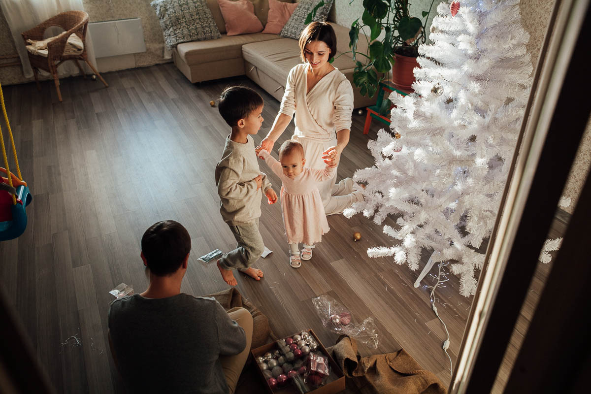 Семейный новый год. Семейный и свадебный фотограф в Москве Жнякина Юлия