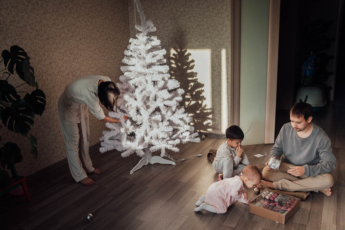Семейный новый год. Семейный и свадебный фотограф в Москве Жнякина Юлия