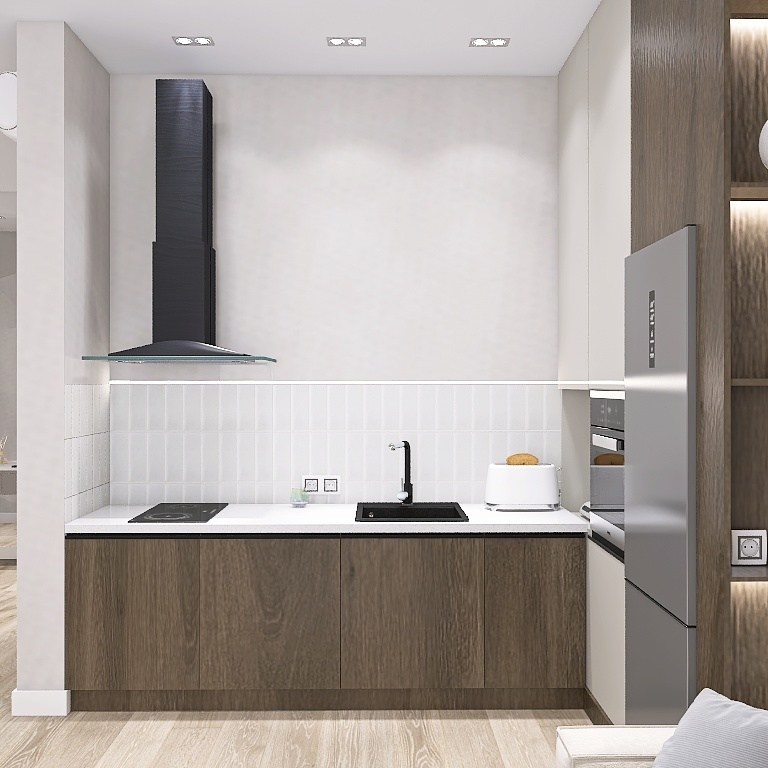 ЖК Современник. Площадь 46 кв. м. Дизайнер интерьера в Новосибирске_Елена Сергеева