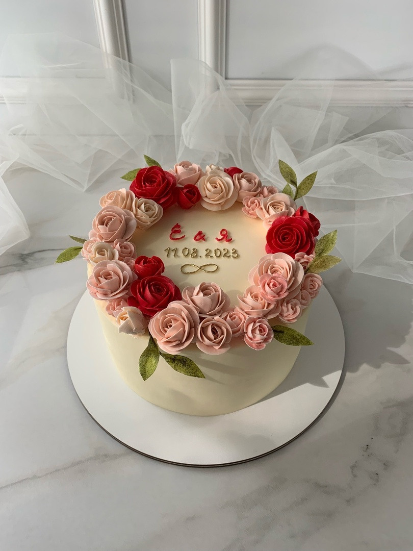 Мои работы. Аникина Юлия / Кремовая флористика в корейской технике