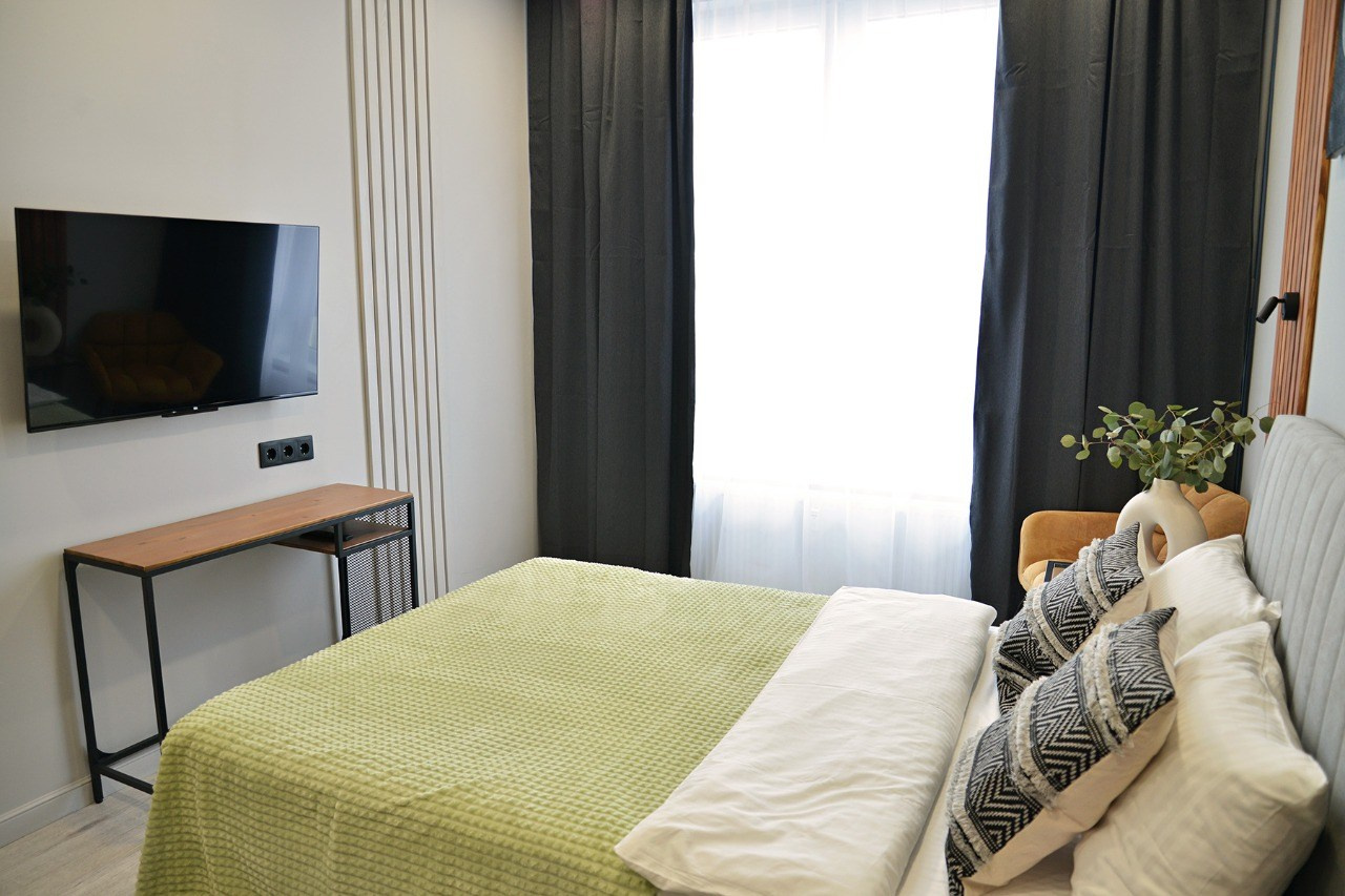 Апартменты в Нижнем Новгороде, 2021. 3D визуализация интерьера и архитектурной среды