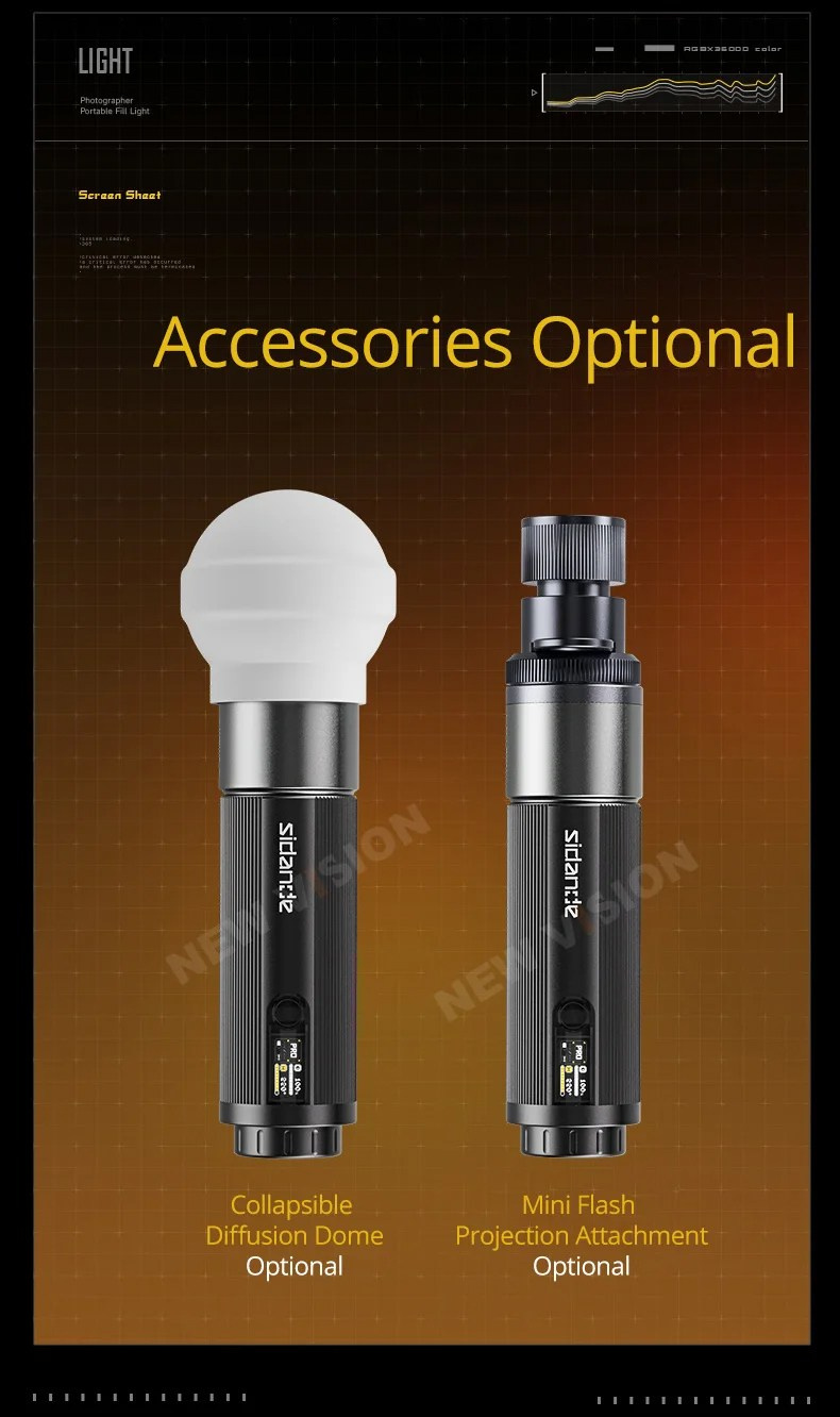 Фотофонарь Ambitful Sidande 12 Вт&nbsp;PRO RGB