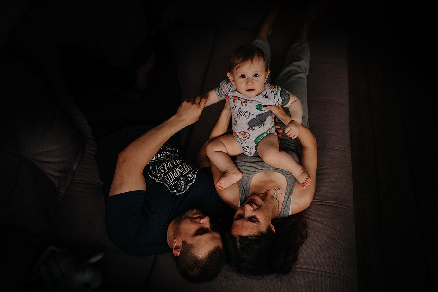 Домашняя фотосессия Жени, Иры и Арсения. Семейный и детский фотограф в Рыбинске, Ярославле Ольга Лебедева