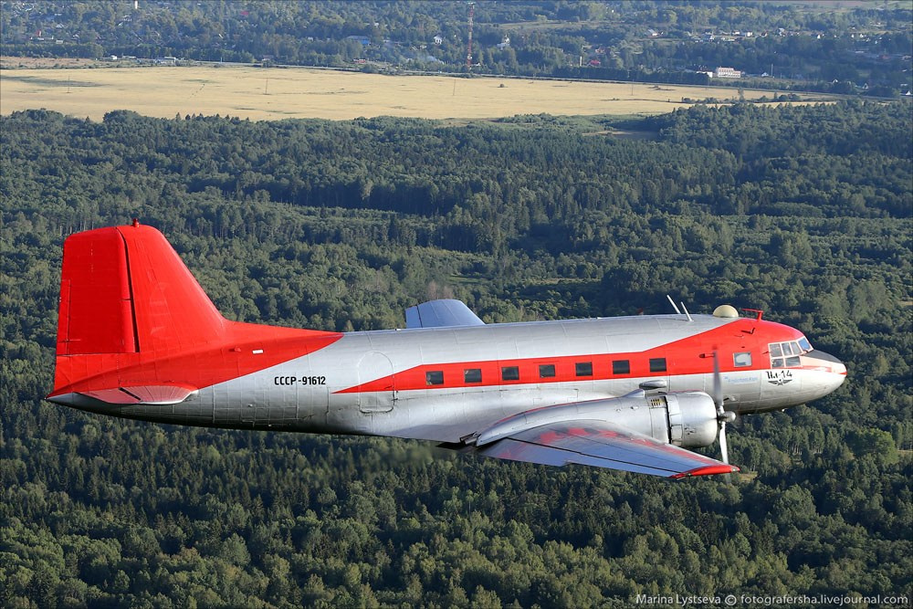 Ил-14, Ильюшин, самолёт, легенда поршневой авиации, самолёт 50-х годов. Авиационная техника для кино, рекламы и фотосессий