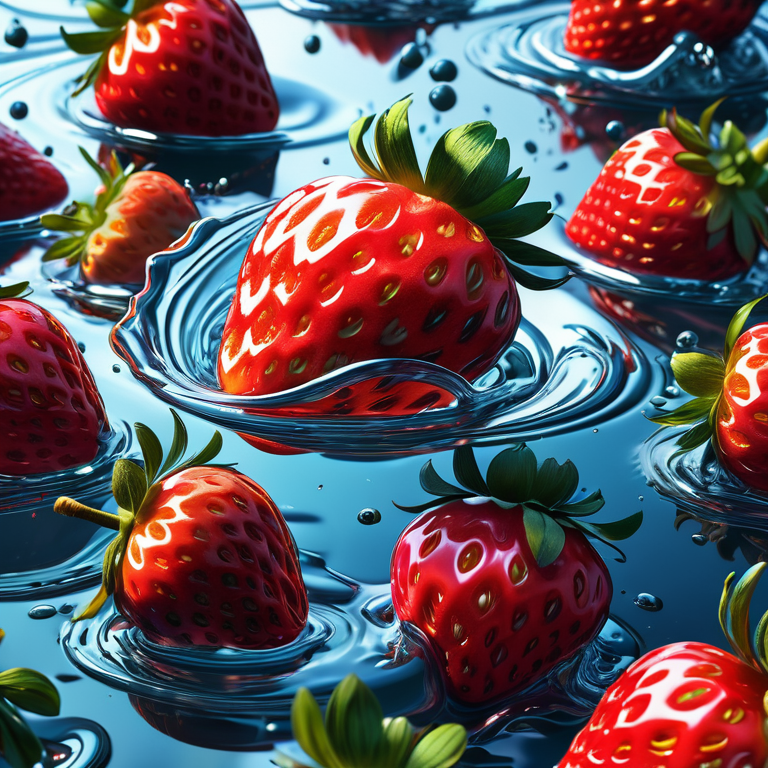 Клубника яркая и сочная