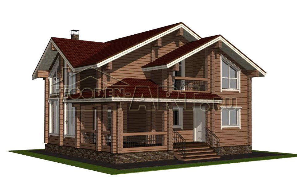 «Сахалин» 178 кв. м. Проекты деревянных домов