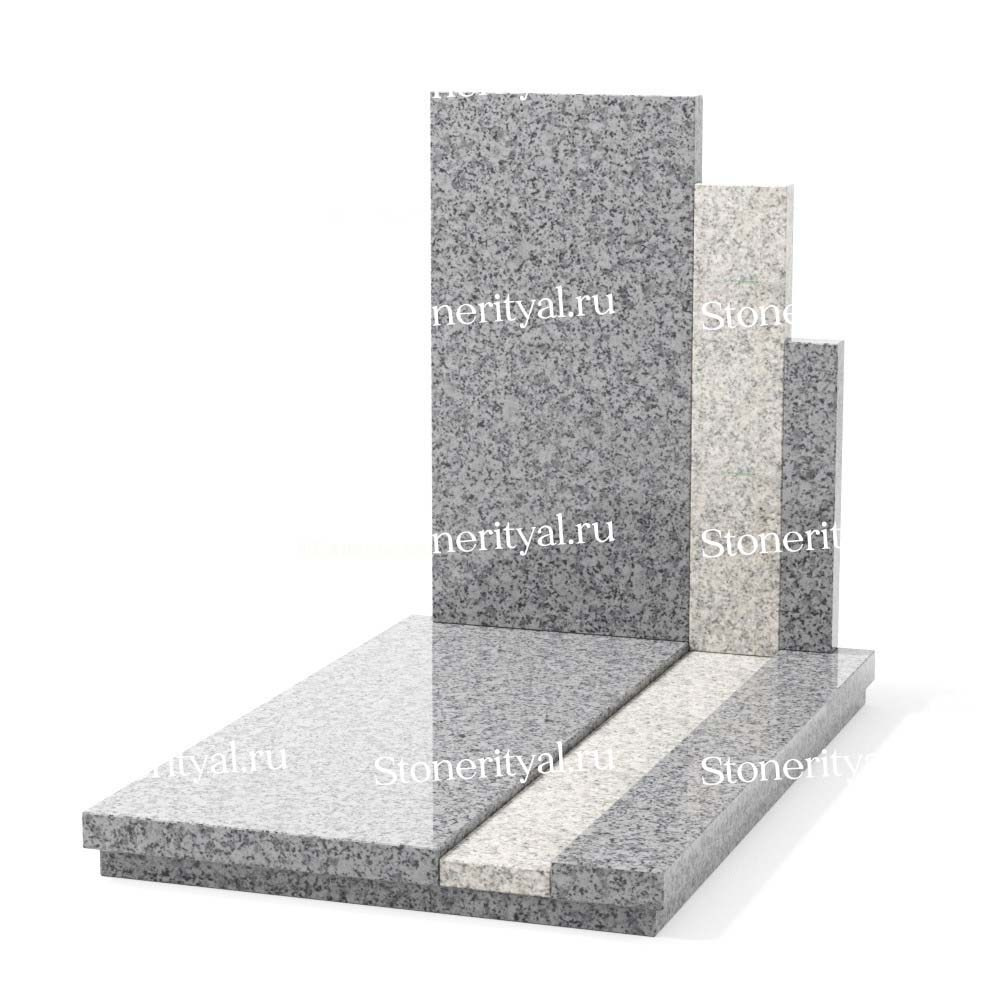 Комбинированные памятники на одного. Изготовление и установка памятников в Москве и МО