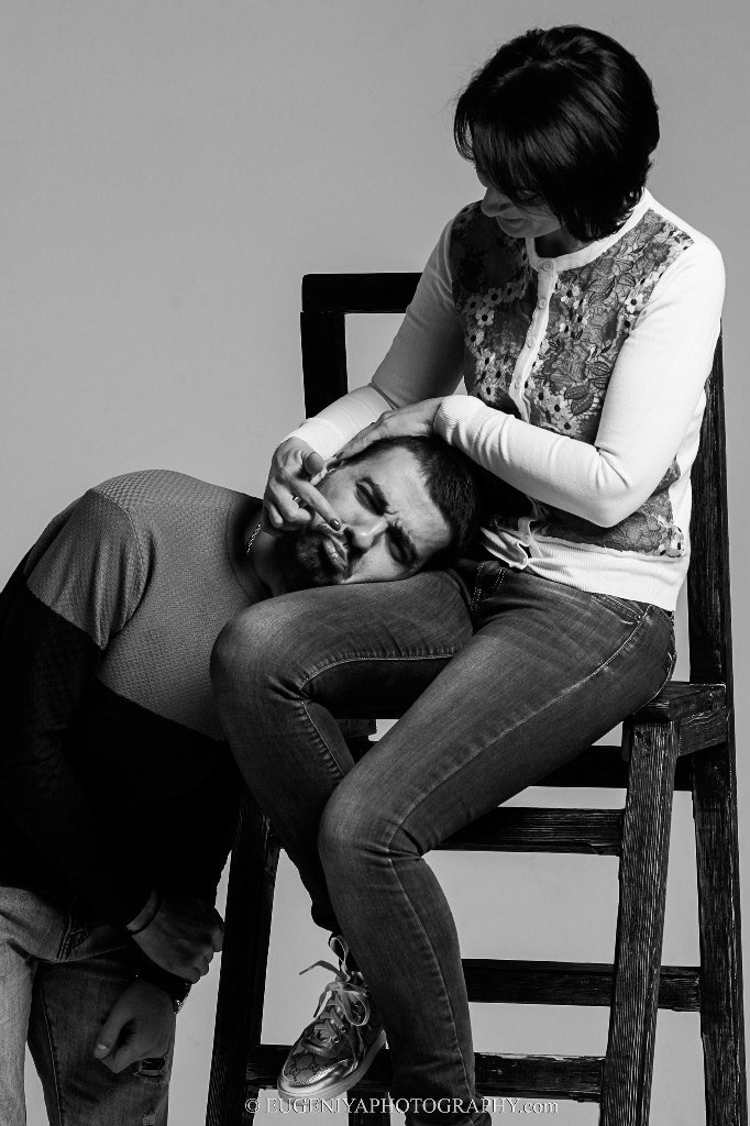 Семейное фото в студии. Фотограф-портретист Евгения Синкевич в Риге и Европе