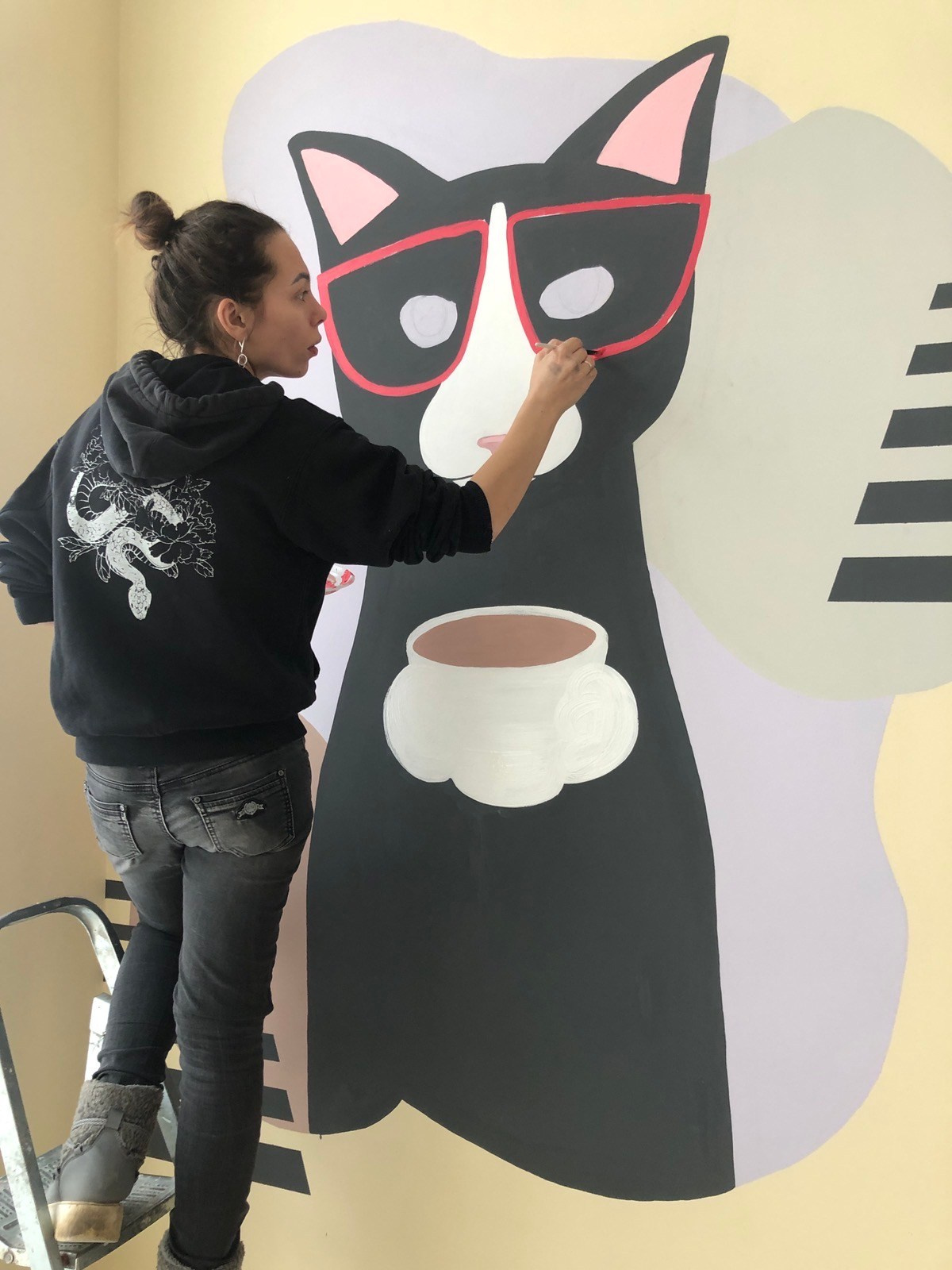 Роспись стен. Художник Якимова Юлия картины в интерьер и предметы декора