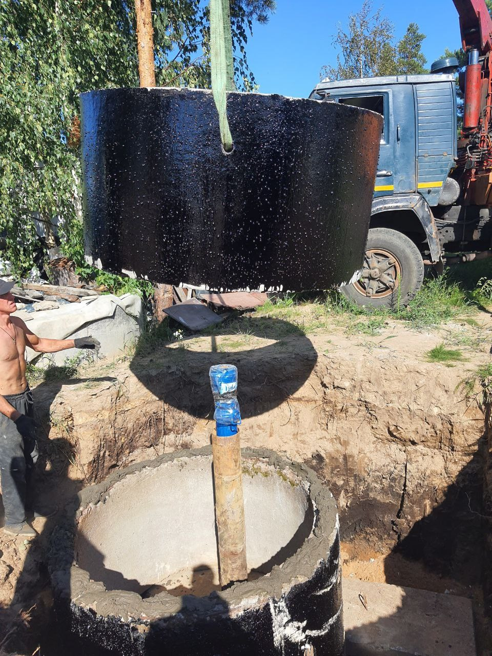 Скважина, ввод воды в дом. Первая Инженерная СПб