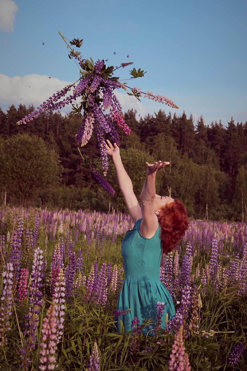 Светлана в люпинах. Фотограф Светлана Боровикова в Домодедове