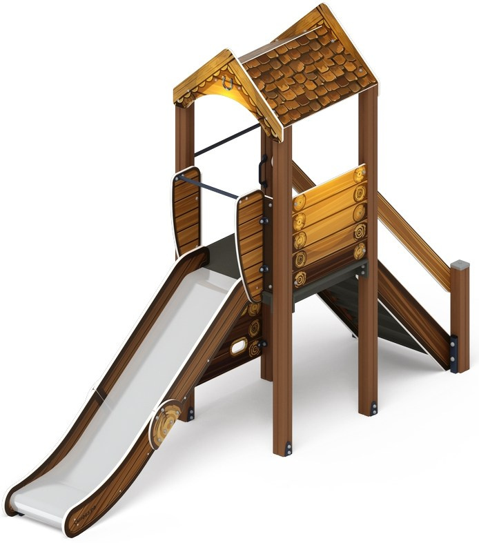 Играйте с нами (ЭКО) - ДИК 2.01.1.01-02 - Игровой комплекс H=1200                                                                                                Габариты (ШхДхВ): 4080x1000x3000                                                                                                                                                                     Зона безопасности, мм: 7580х4000                                                                                                                                                                        Скат горки: H=1200 (металлический скат)                                                                                                                                           Возрастные ограничения от 5 до 12 лет