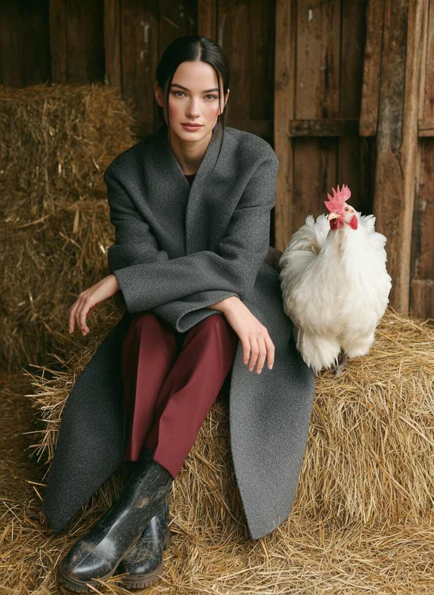 Фотосессия для бренда l.motive | Пальто. Графический дизайнер AI в Москве Валерия Кос