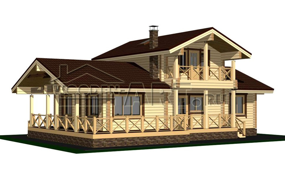 «Монино» 177 кв. м. Проекты деревянных домов