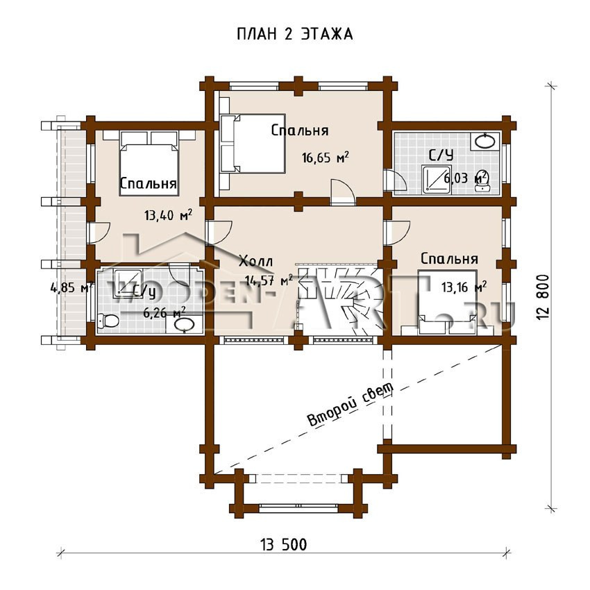 Сычево 273 кв. м. Проекты деревянных домов