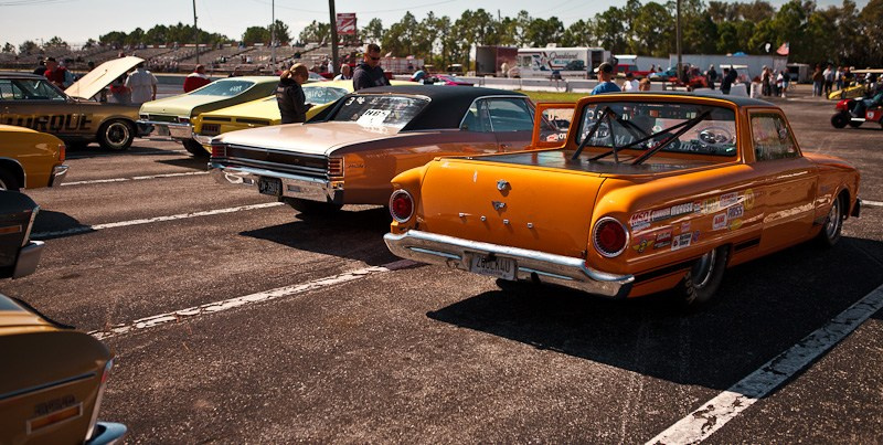 DrugRacing на автомобилях выпущенных до 1975 г. США, Флорида, 2010. Фотограф Василий Буланов